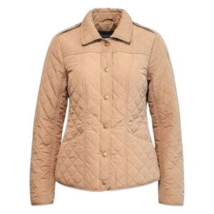 Womens Quilted Barn Jacket Sz M Old Money Equestrian Classic Academia Preppy EUC